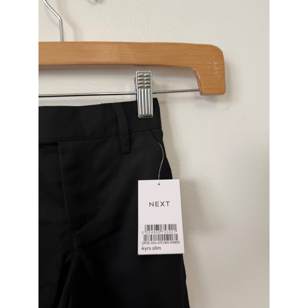 NEXT Boys Black Dress Pants – Size 4 Years Slim – NWT - Picture 2 of 4